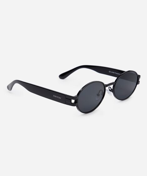 óculos de sol oval triton unissex preto