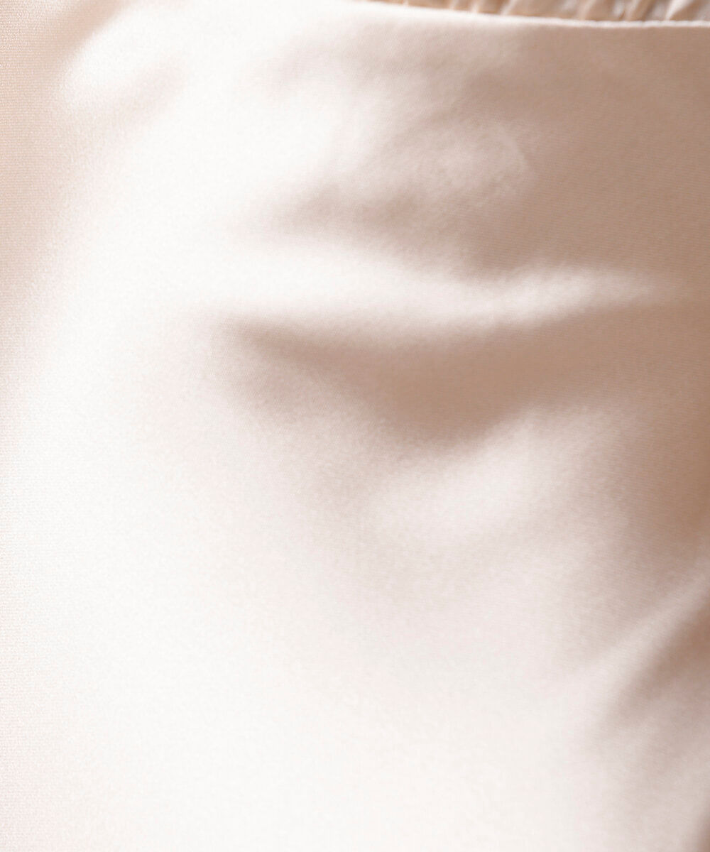 vestido midi alça fina feminino acetinado mindset bege