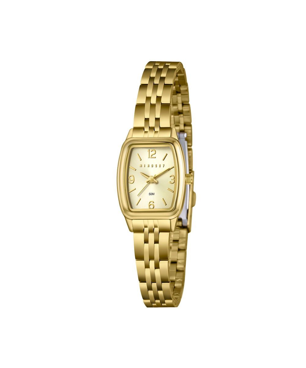relógio feminino mindset analógico lqg4860lm7 c2kx dourado