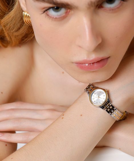 relógio feminino mindset analógico lrt4859lm7 s2sk prateado