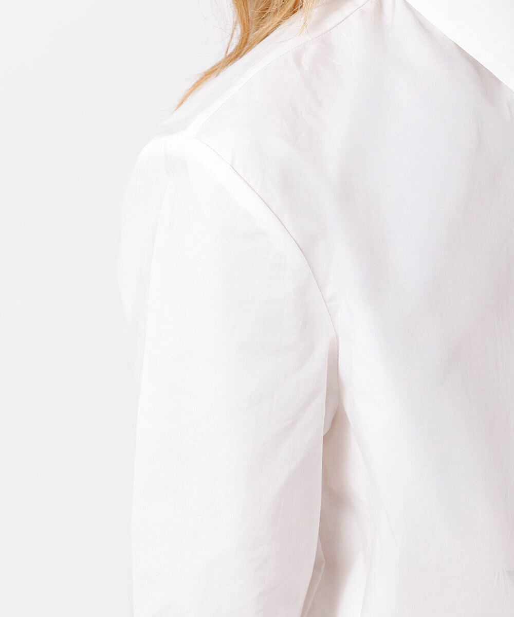 camisa feminina de algodão mindset off white