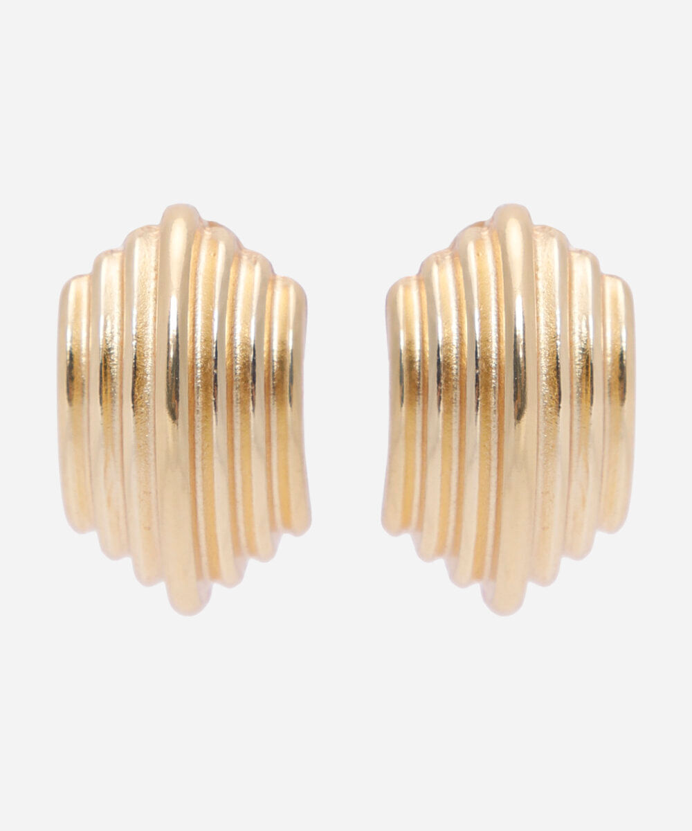 brinco texturizado mindset dourado