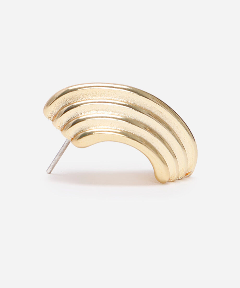 brinco texturizado mindset dourado