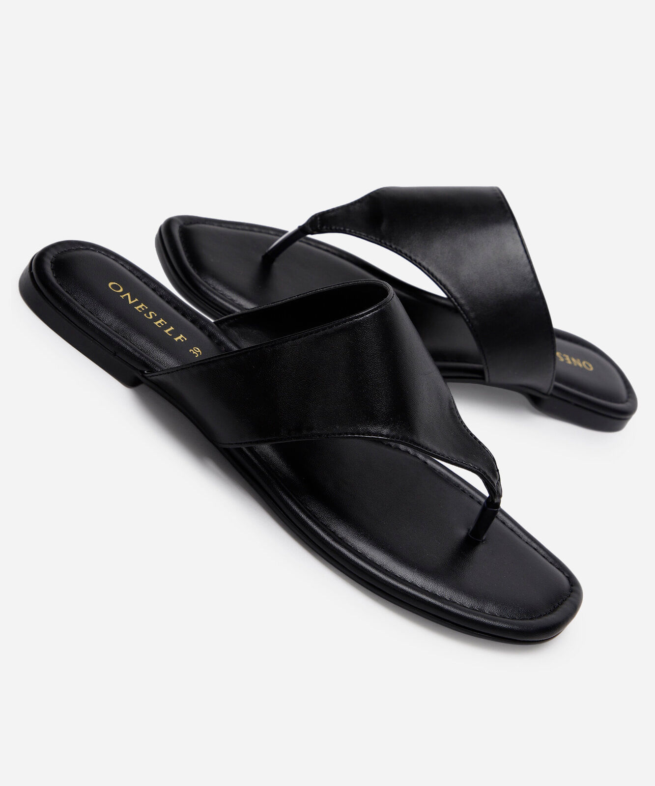 rasteirinha bico quadrado oneself preta