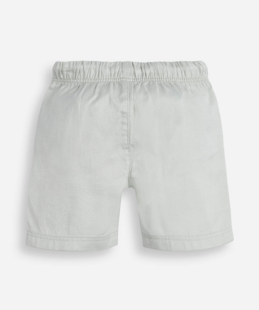 bermuda infantil de algodão com cós elástico verde