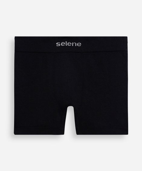 cueca boxer infantil de poliamida preta