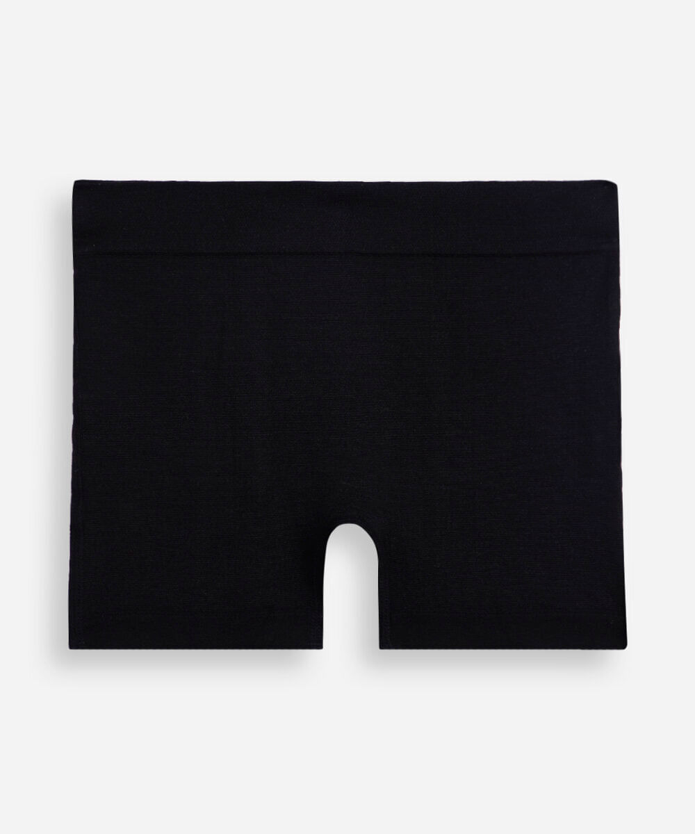 cueca boxer infantil de poliamida preta