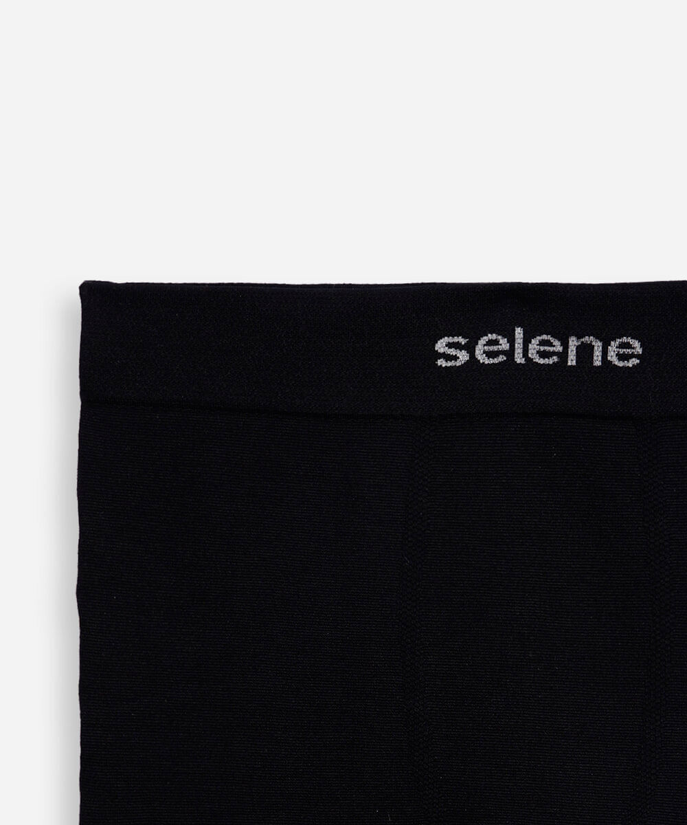 cueca boxer infantil de poliamida preta