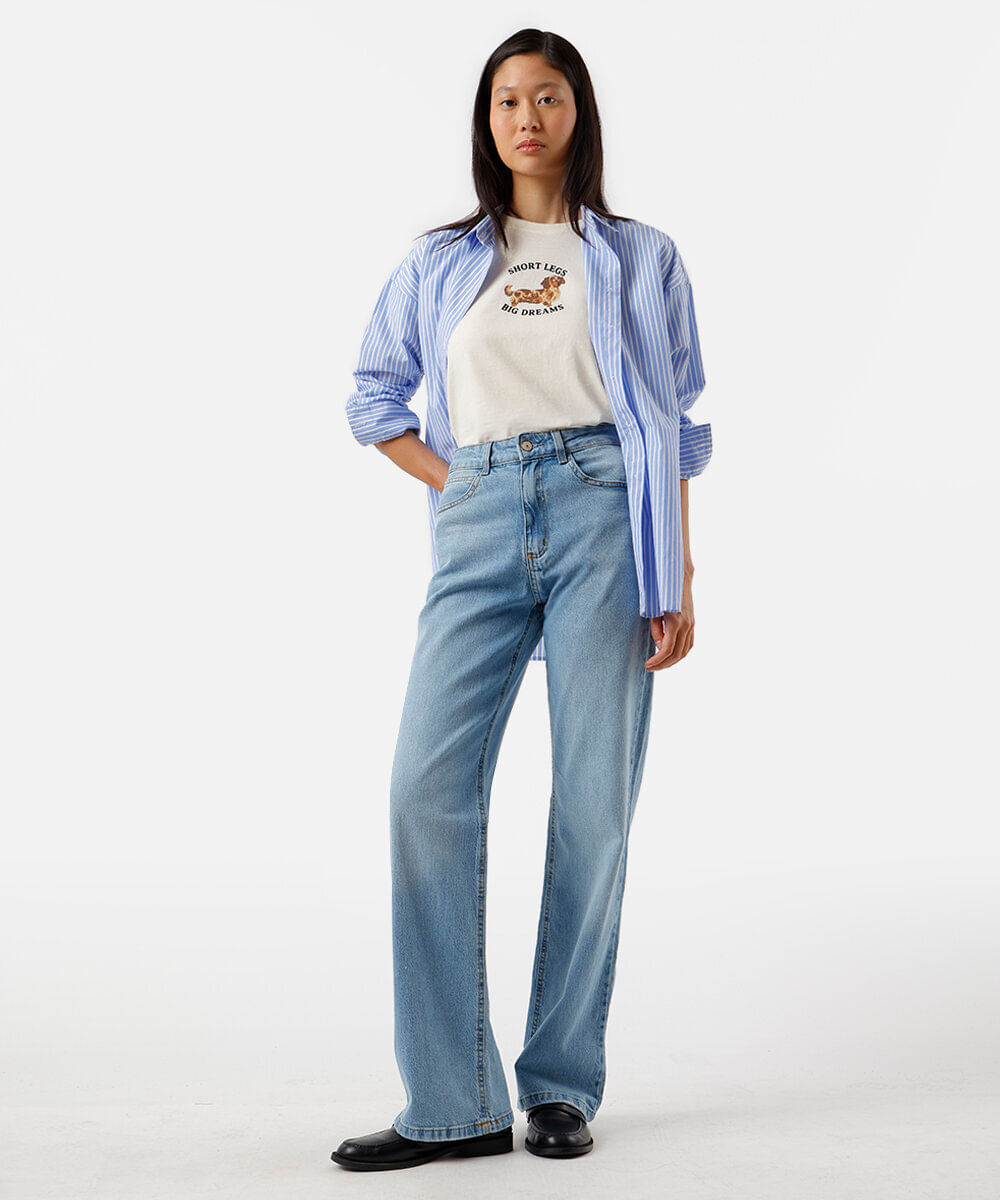 camiseta feminina de algodão estampada amarela