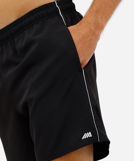 short esportivo masculino cós elástico preto