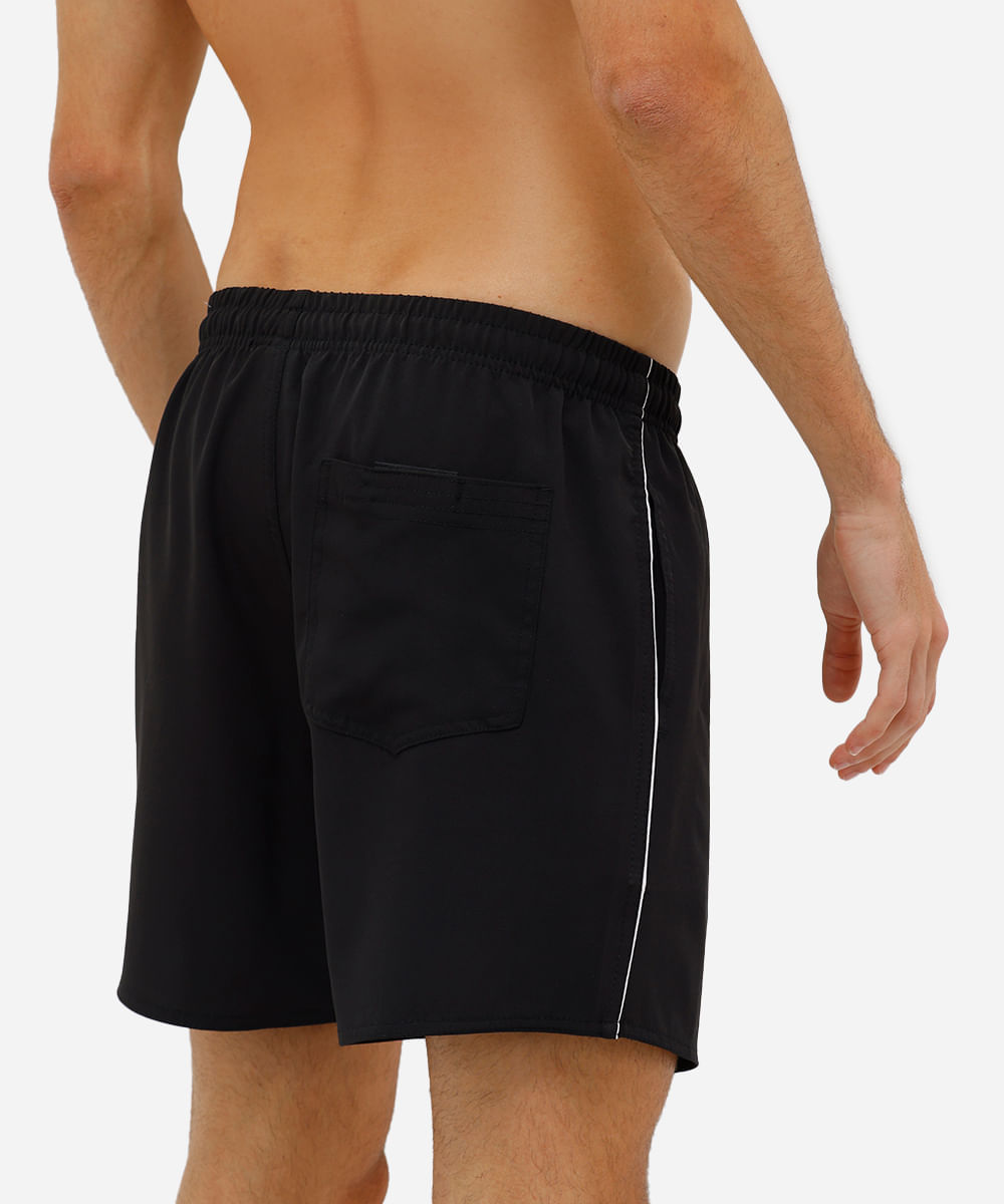 short esportivo ace masculino cós elástico preto