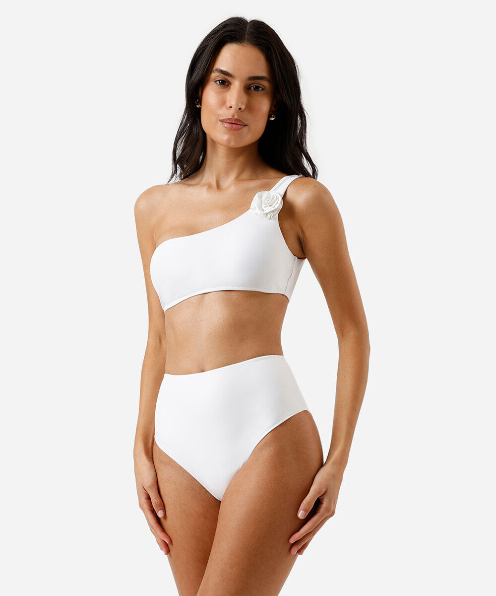 biquíni calcinha hot pant feminino off white