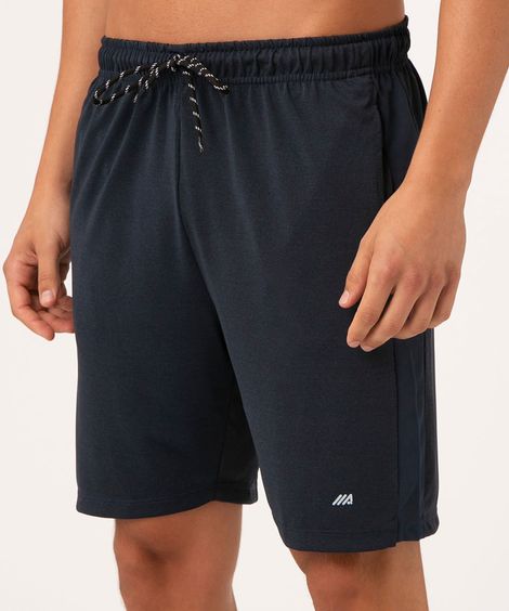 bermuda masculina esportiva listra lateral azul