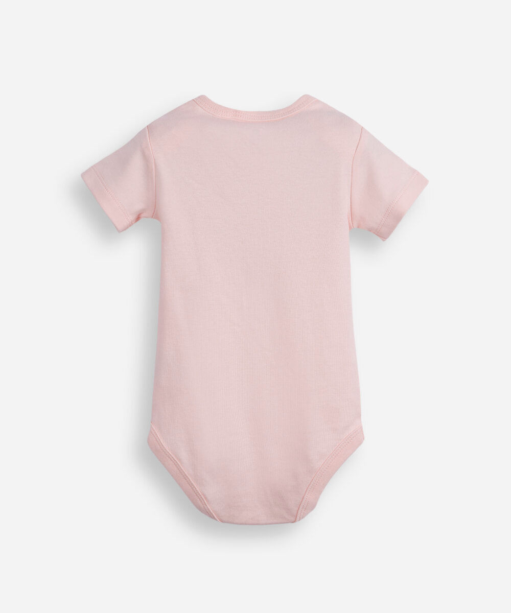 body infantil de algodão a mais docinha rosa