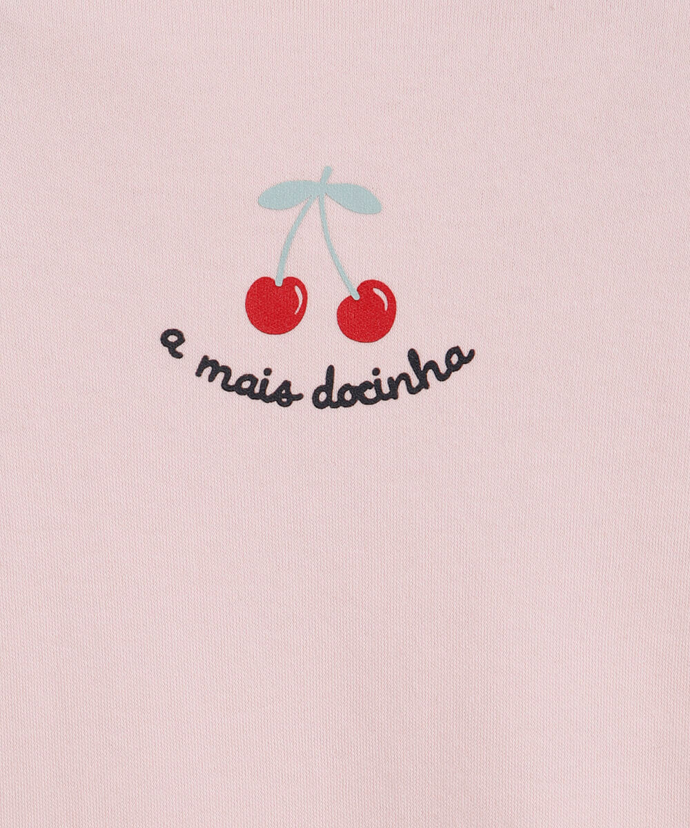 body infantil de algodão a mais docinha rosa