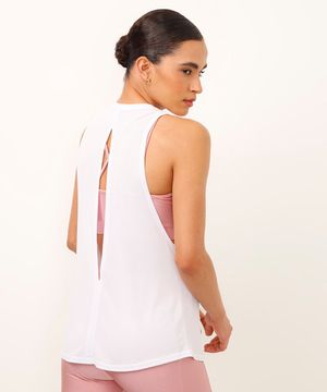 regata cavada com abertura esportiva ace - branco