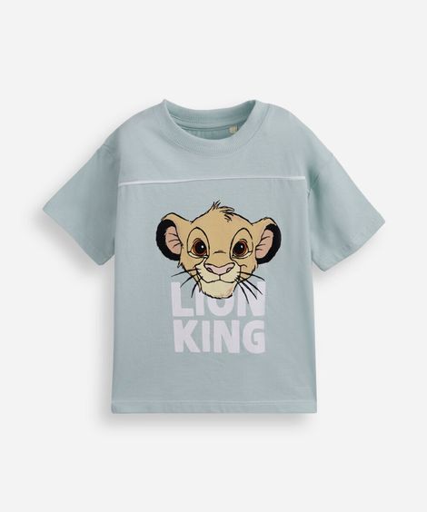 camiseta infantil de algodão simba verde