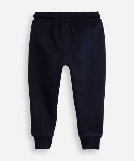 calça de moletom infantil com cordão azul
