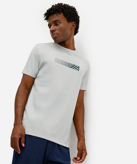 camiseta masculina esportiva manga curta verde