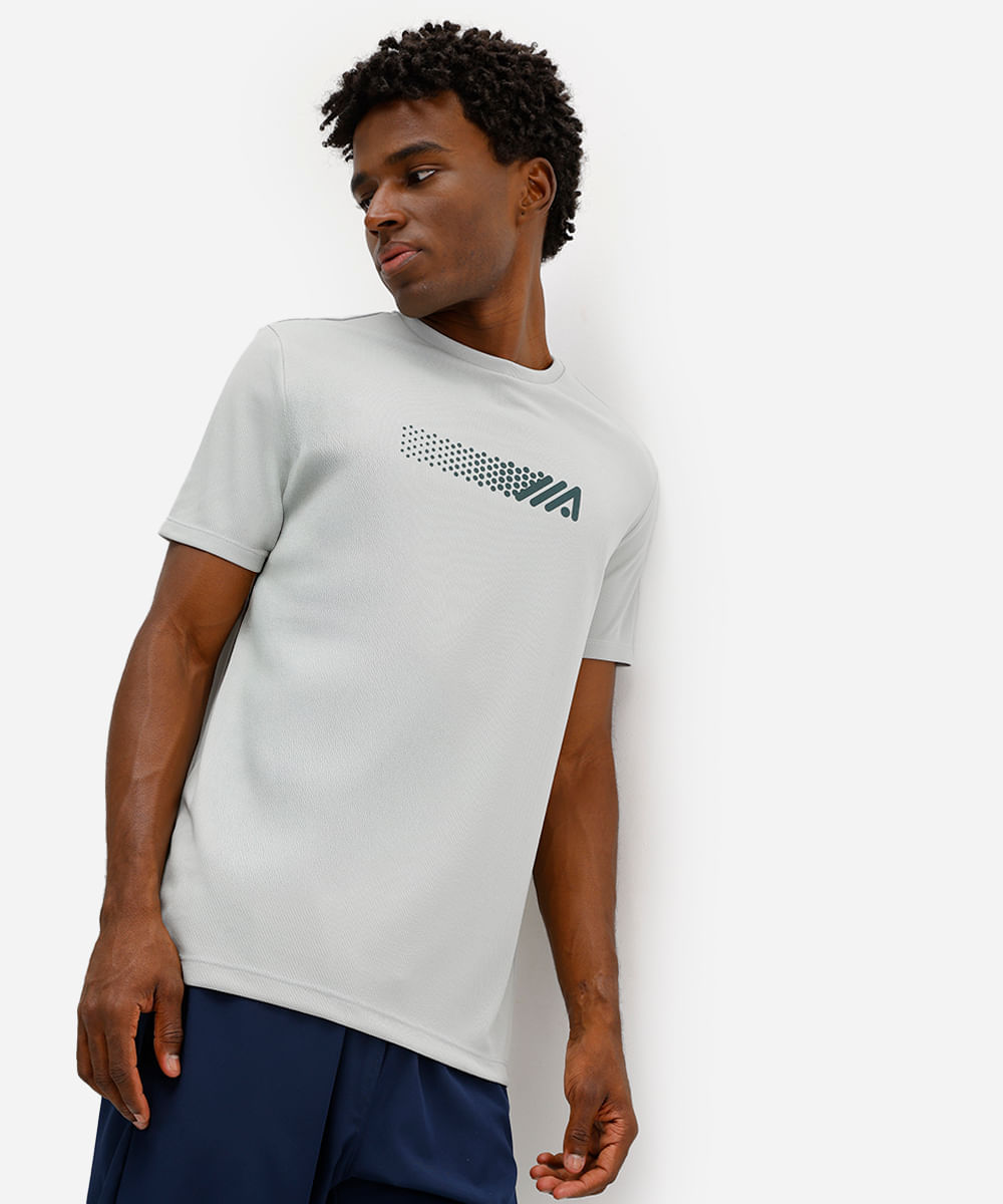 camiseta masculina esportiva ace manga curta verde