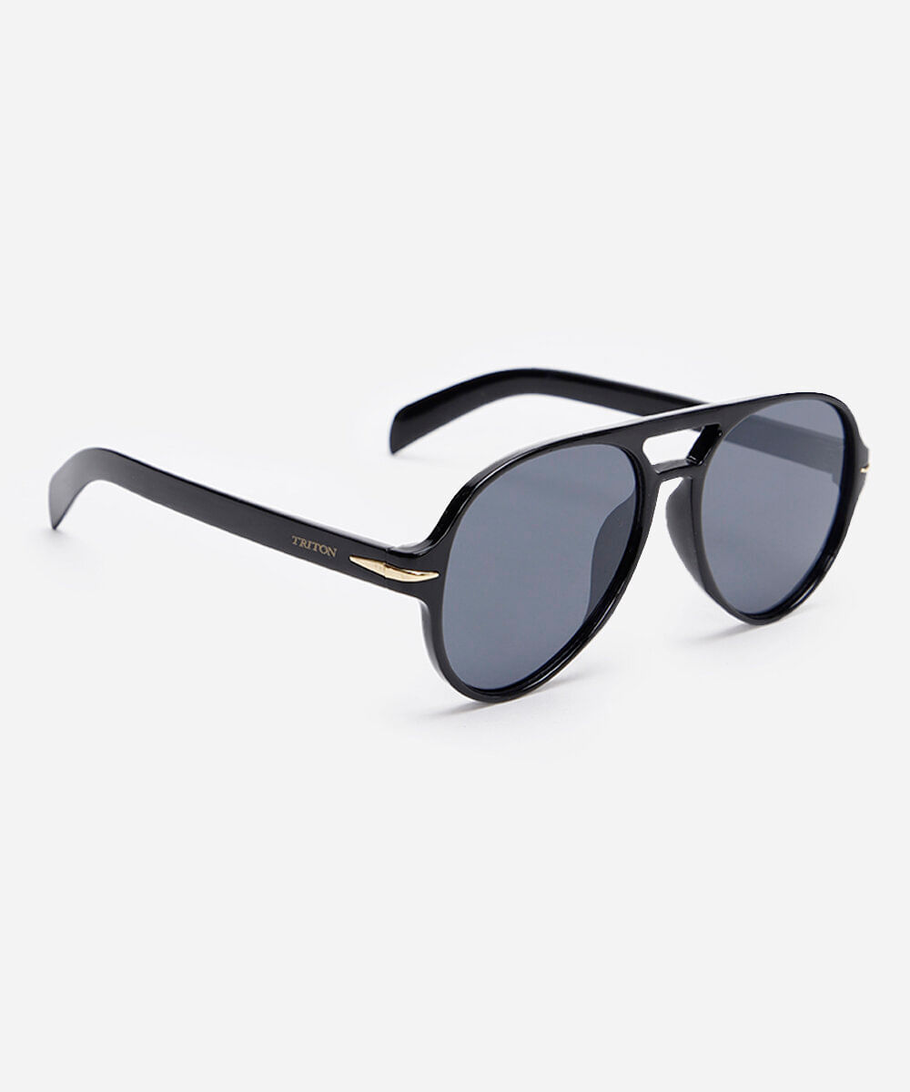 óculos de sol aviador triton preto