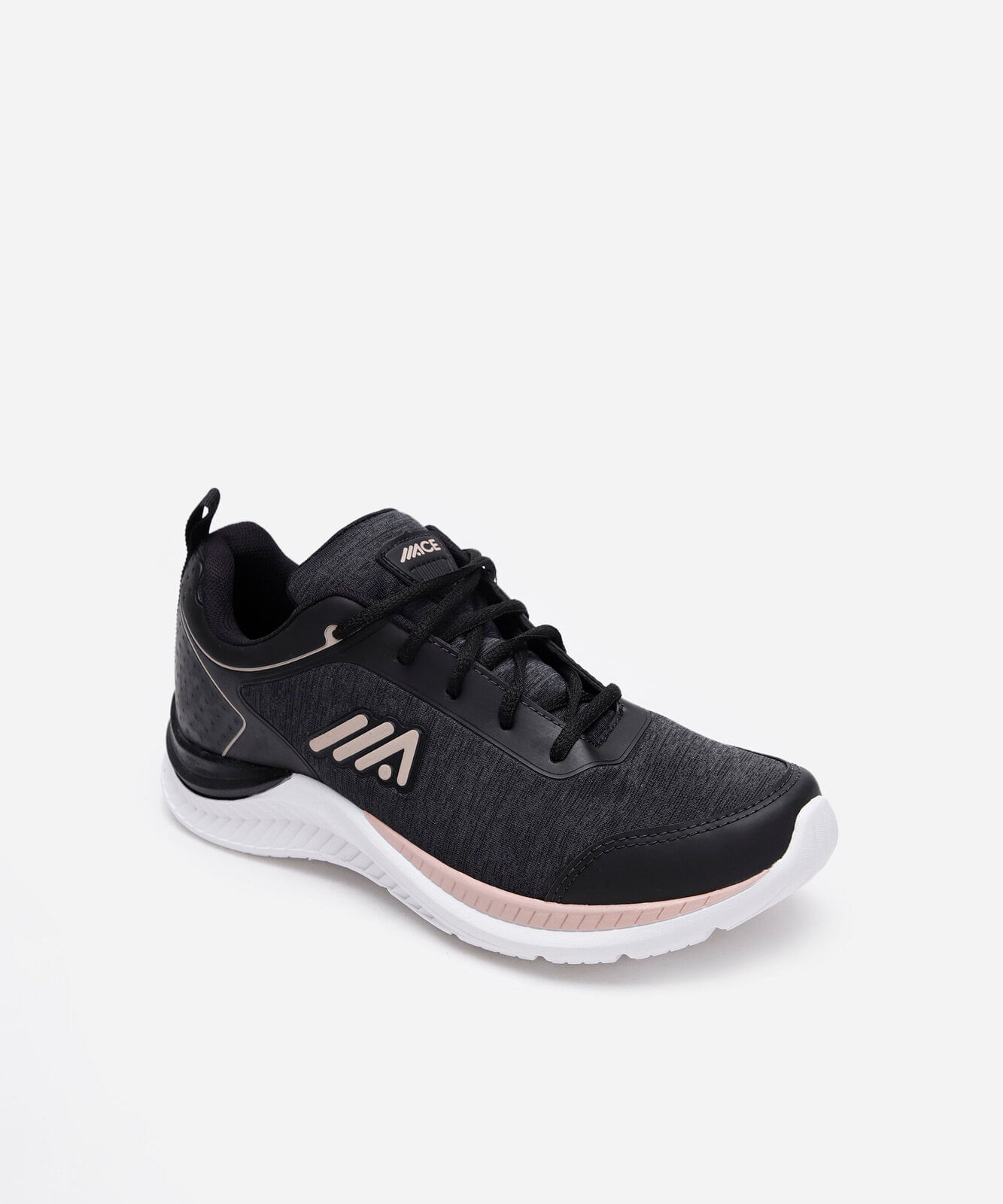 tênis cano baixo esportivo ace preto