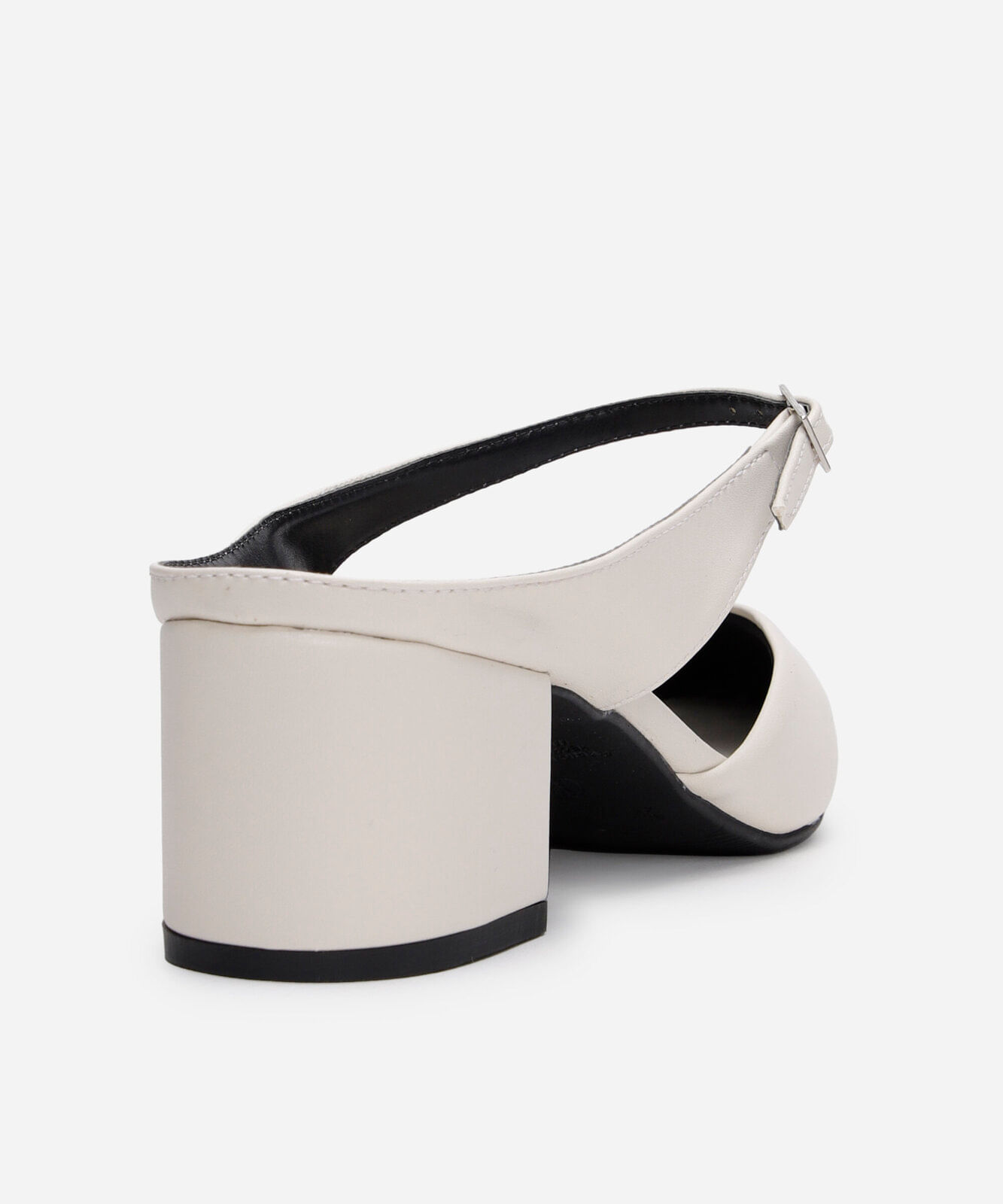 mule scarpin bico fino salto grosso oneself off white