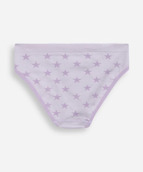 kit de 2 calcinhas biquíni infantil estrelas colorido