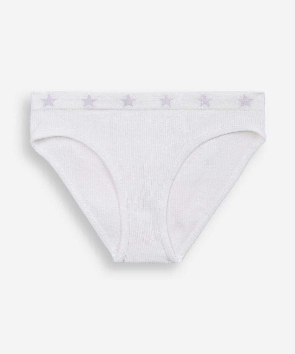 kit de 2 calcinhas biquíni infantil estrelas colorido