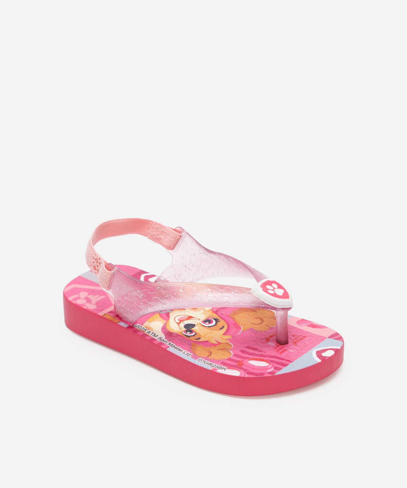 chinelo infantil ipanema com elástico patrulha canina rosa