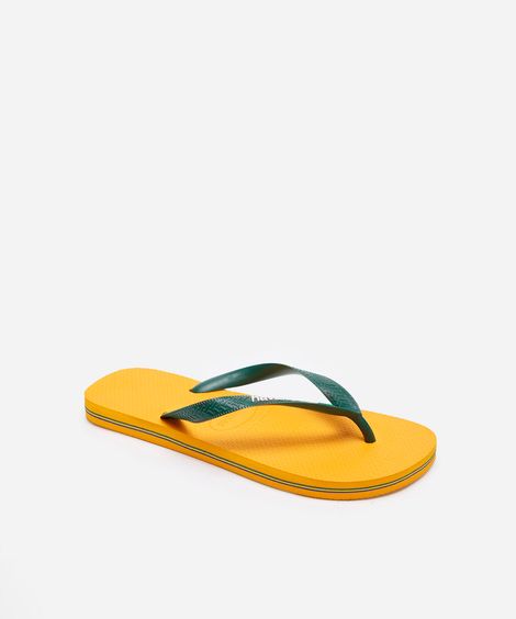 chinelo havaianas masculino brasil amarelo