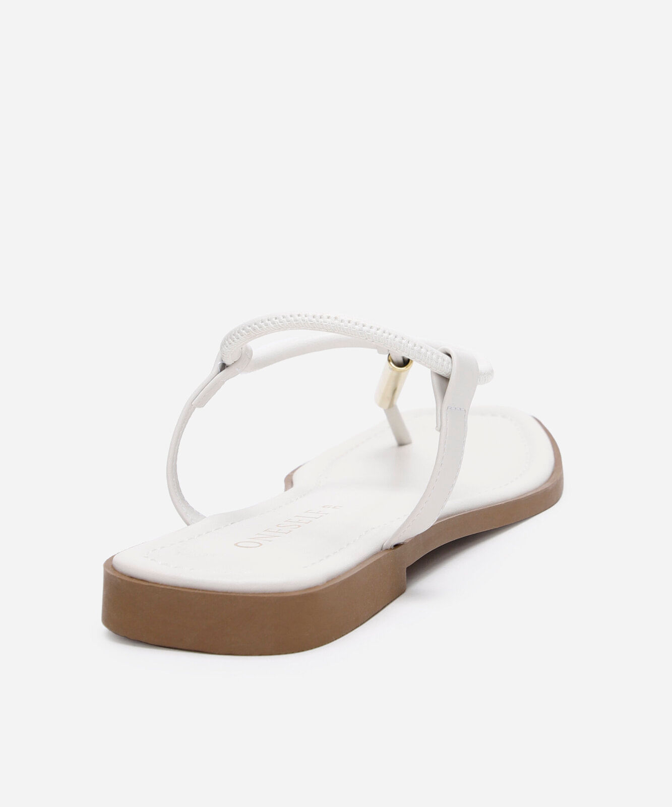 rasteirinha bico quadrado oneself off white