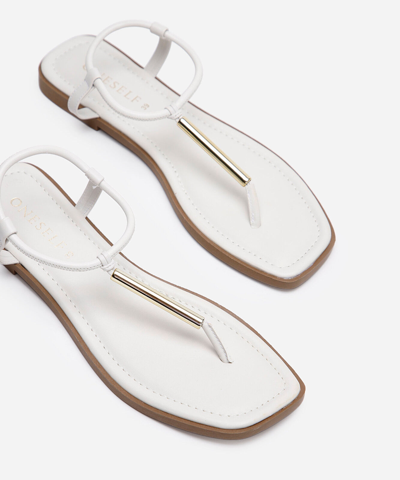 rasteirinha bico quadrado oneself off white