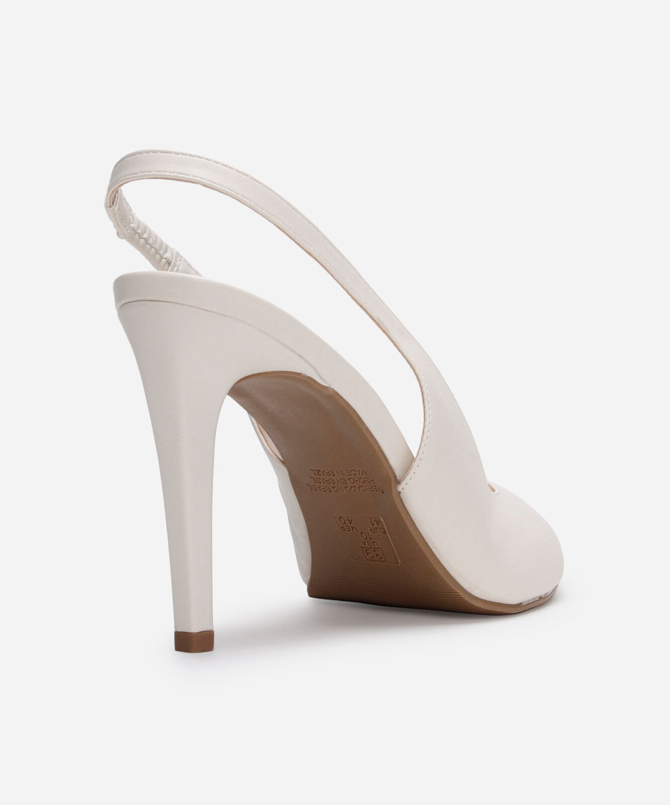 scarpin peep toe salto fino oneself off white