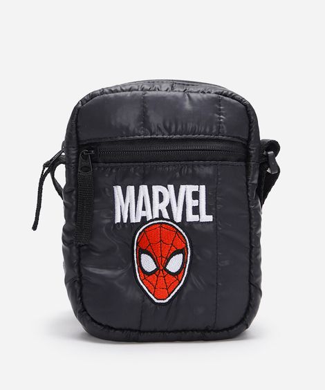 shoulder bag infantil homem aranha preta