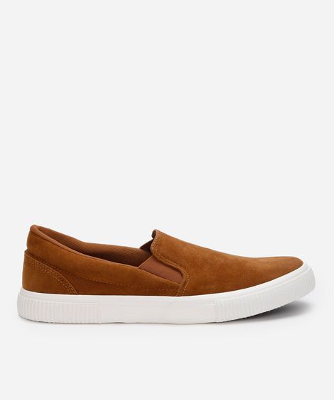 tênis slip on texturizado oneself marrom