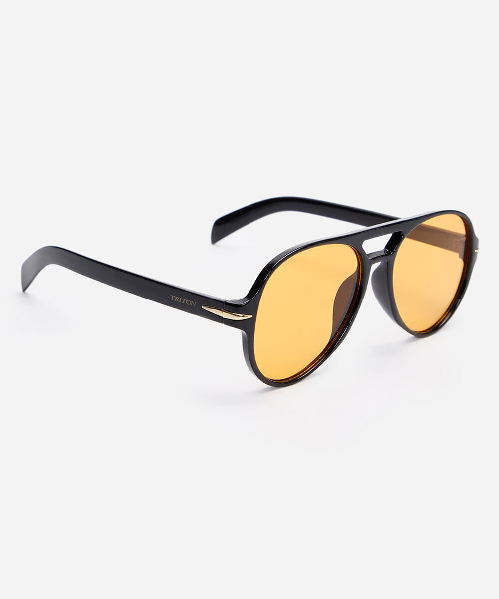 óculos de sol aviador triton  preto