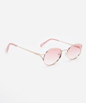 óculos de sol oval triton dourado