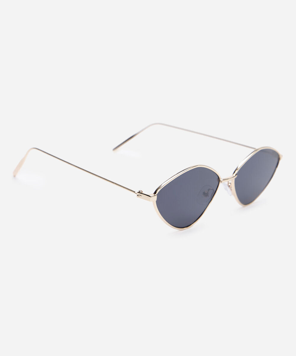 óculos de sol oval triton dourado