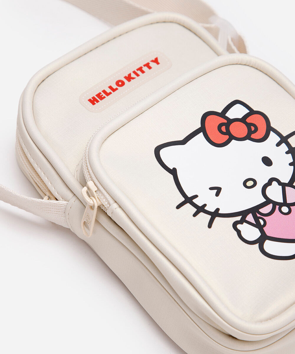 shoulder bag infantil hello kitty off white
