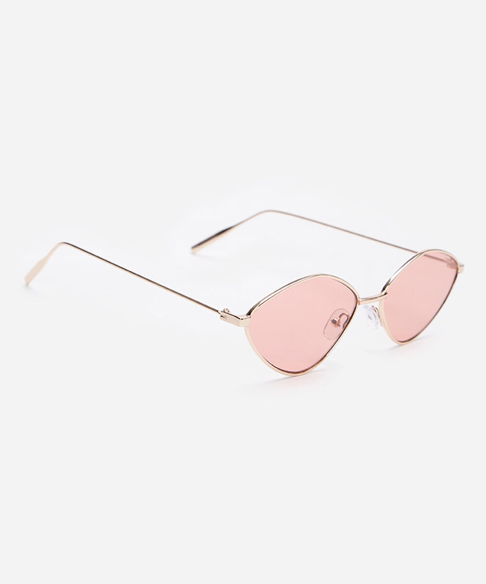 óculos de sol oval triton dourado