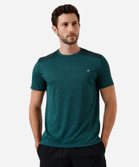 camiseta masculina esportiva ace com recorte verde