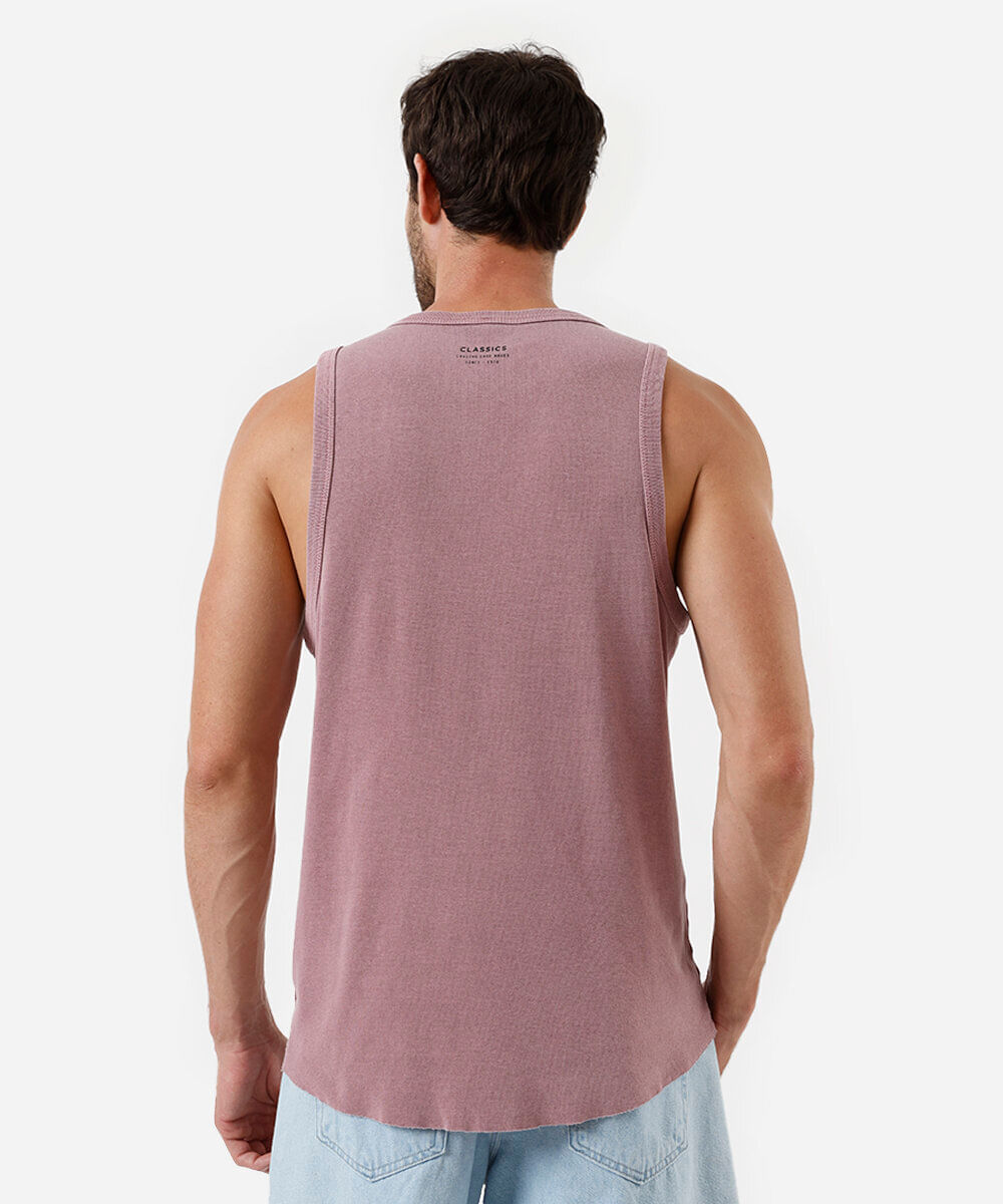 regata regular fit masculina em algodão  rosa