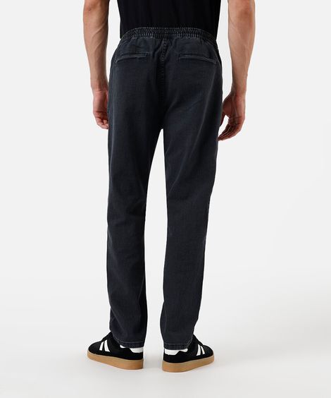 calça jogger masculina jeans preta