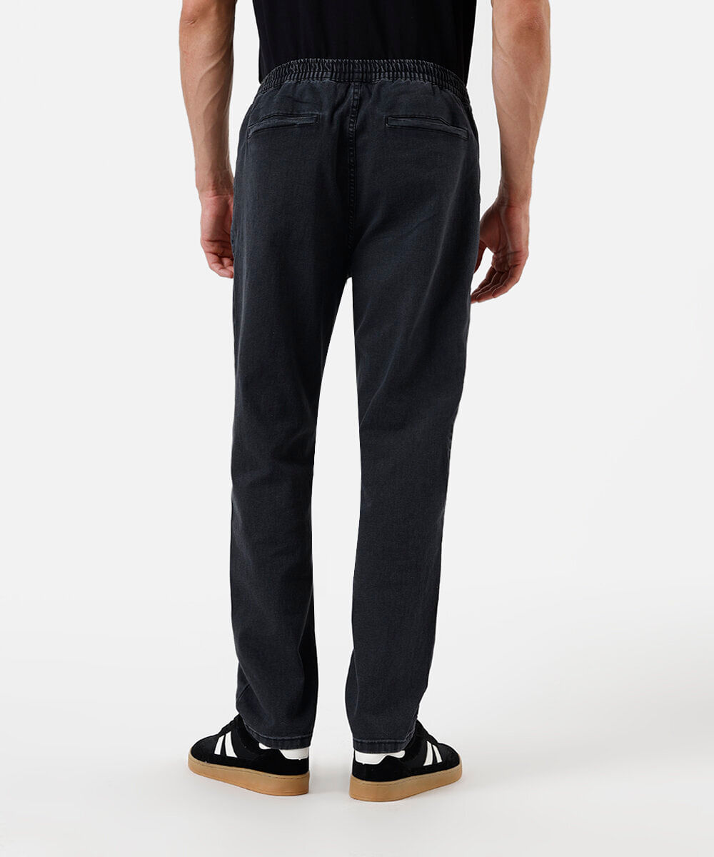 calça jogger masculina jeans preta