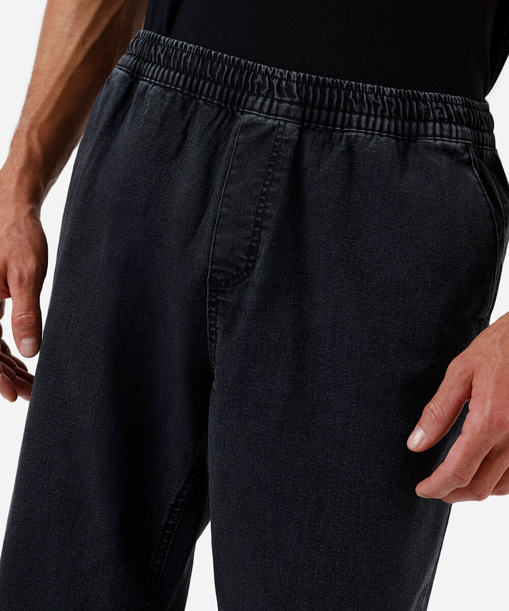 calça jogger masculina jeans preta