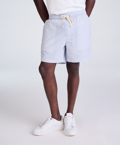 bermuda masculina listrada azul