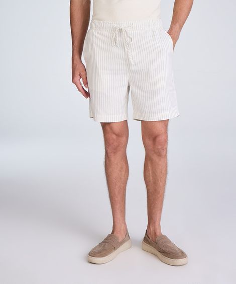 bermuda jogger masculina listrada off white