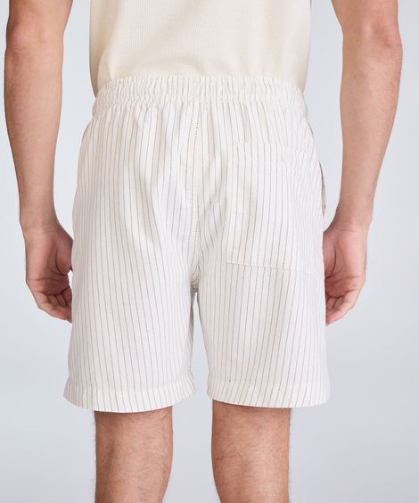 bermuda jogger masculina listrada off white