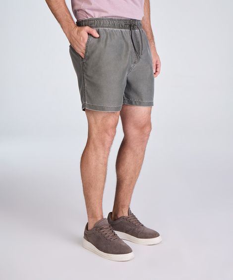short jogger masculino estonado verde